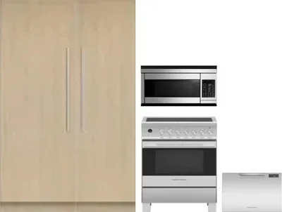 5 Piece Package Includes Refrigerator, Freezer, Range, Microwave And Dishwasher